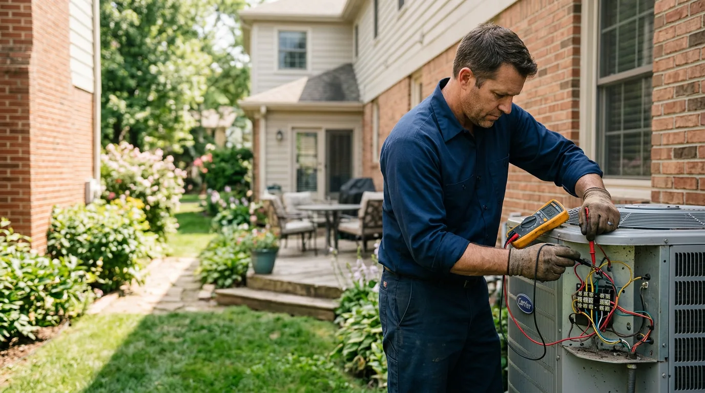 HVAC technician working near New Lisbon, WI